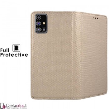 Telone smart magnet atverčiamas dėklas - auksinės spalvos (Samsung M31S) Telone smart magnet atverčiamas dėklas - auksinės spalvos (Samsung M31S)